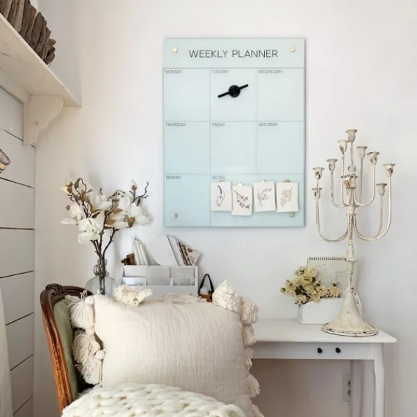 Memo & Chalkboards-Kirkland's Home Magnetic Dry Erase Weekly Wall Planner White