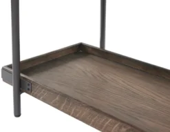 Coffee Tables-Kirkland's Home Mahogany Oak Wood Tray Top Coffee Table Brown