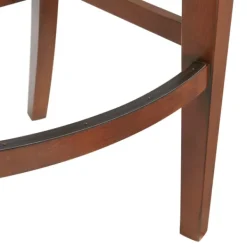 Bar Stools & Counter Height Stools-Kirkland's Home Mahogany Trellis Swivel Bar Stool Brown