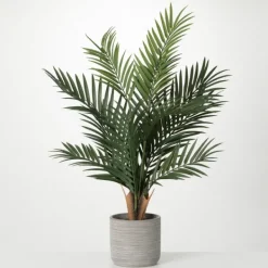Trees & Topiaries-Kirkland's Home Majestic Palm Tree In Gray Planter