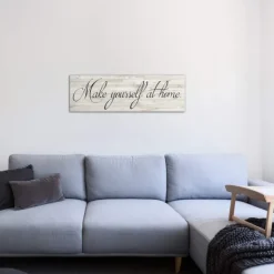 Wall Quotes & Signs-Kirkland's Home Make Yourself At Home Canvas Art Print White