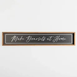 Wall Quotes & Signs-Kirkland's Home Make Yourself At Home Wall Plaque Black