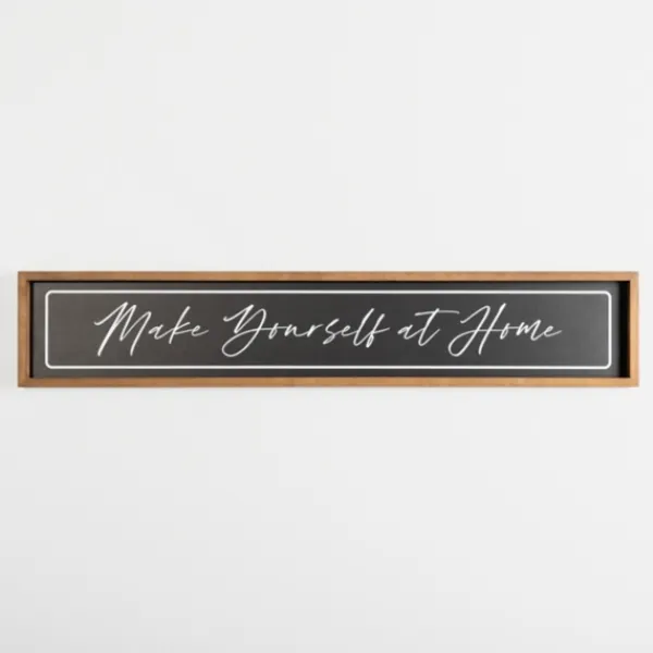 Wall Quotes & Signs-Kirkland's Home Make Yourself At Home Wall Plaque Black
