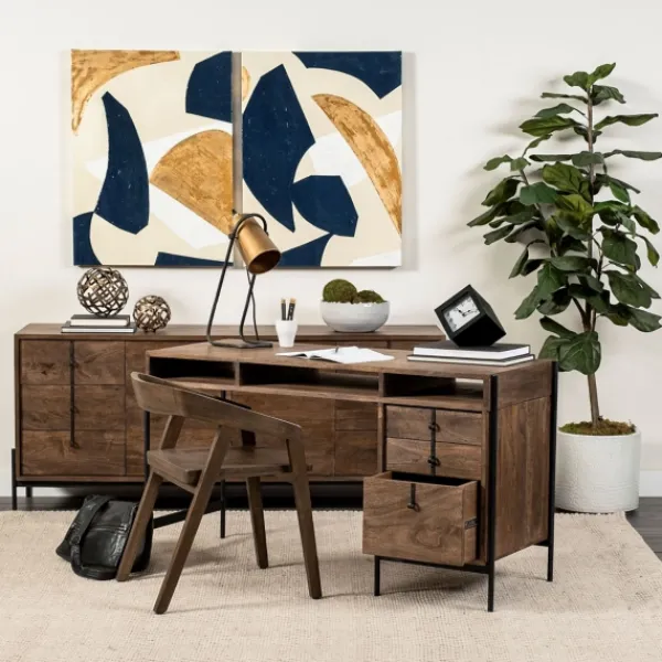 Dining Chairs-Kirkland's Home Mango Wood Dining Chair Brown