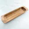 Decorative Bowls & Jars-Kirkland's Home Mango Wood Trough Bowl Brown