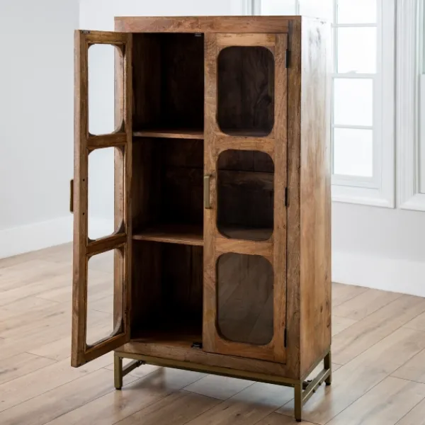 Cabinets & Sideboards-Kirkland's Home Manu Natural Mango Wood Cabinet