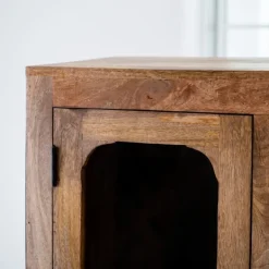 Cabinets & Sideboards-Kirkland's Home Manu Natural Mango Wood Cabinet