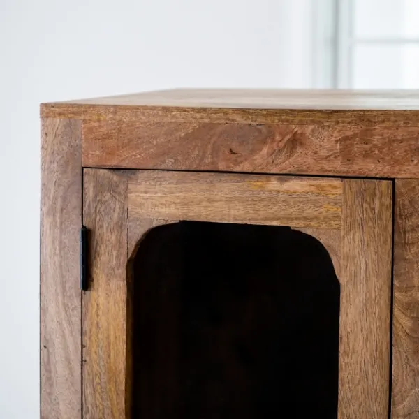 Cabinets & Sideboards-Kirkland's Home Manu Natural Mango Wood Cabinet