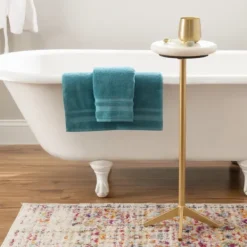 Accent & End Tables-Kirkland's Home Marble And Gold Base Cocktail Table White