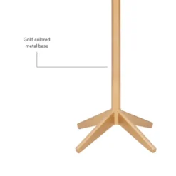 Accent & End Tables-Kirkland's Home Marble And Gold Base Cocktail Table White