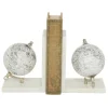 Decorative Accents-Kirkland's Home Marble Globe Bookends, Set Of 2 White