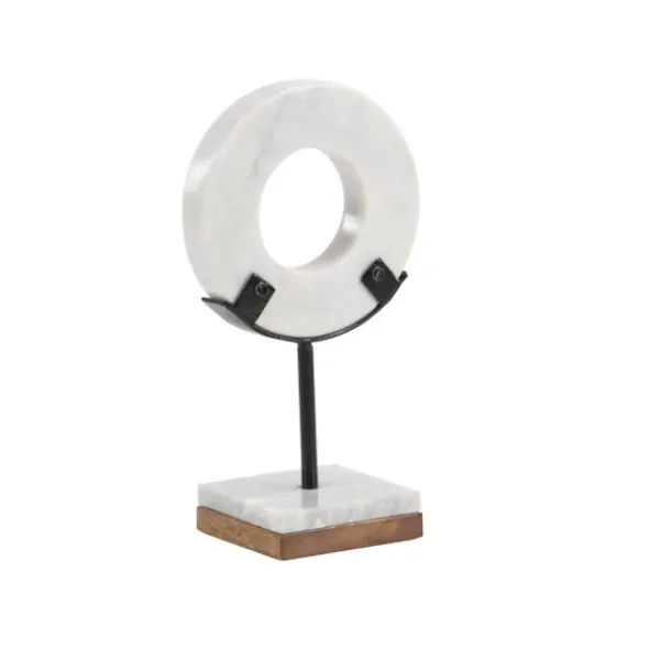 Statues & Figurines-Kirkland's Home Marble Ring Sculpture, 11 In. White