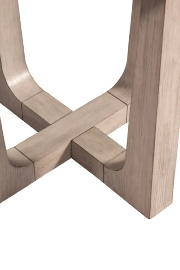 Accent & End Tables-Kirkland's Home Marble Top Tapered Legs Accent Table White