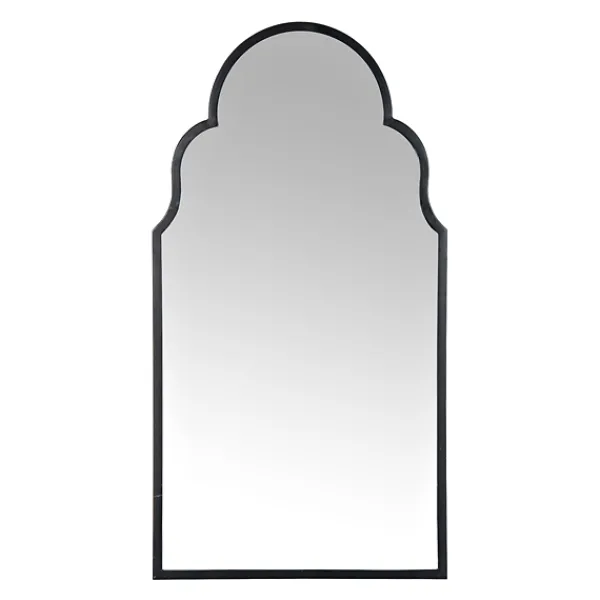 Decorative Mirrors-Kirkland's Home Maria Metal Arch Wall Mirror Black