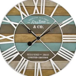 Clocks-Kirkland's Home Maritime Planks Wall Clock