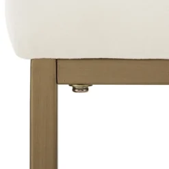 Bar Stools & Counter Height Stools-Kirkland's Home Marley Cream And Gold Counter Stools, Set Of 2 White