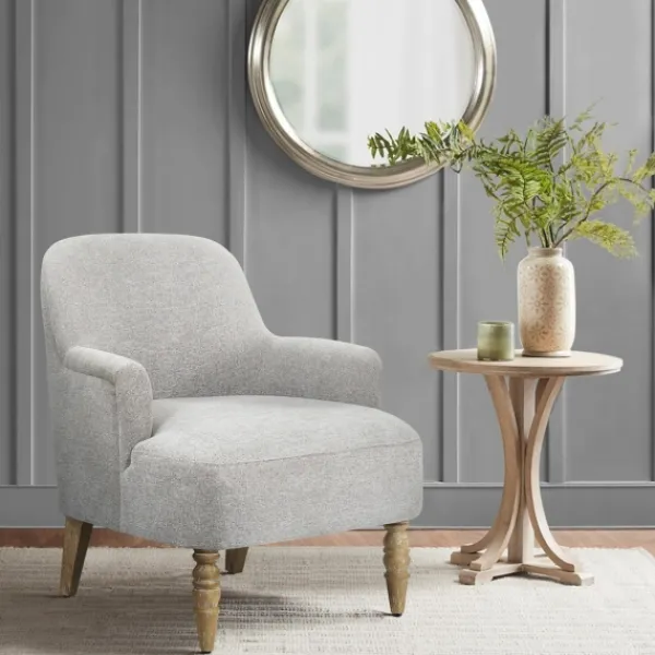 Accent Chairs-Kirkland's Home Martha Stewart Extended Seat Accent Chair Gray