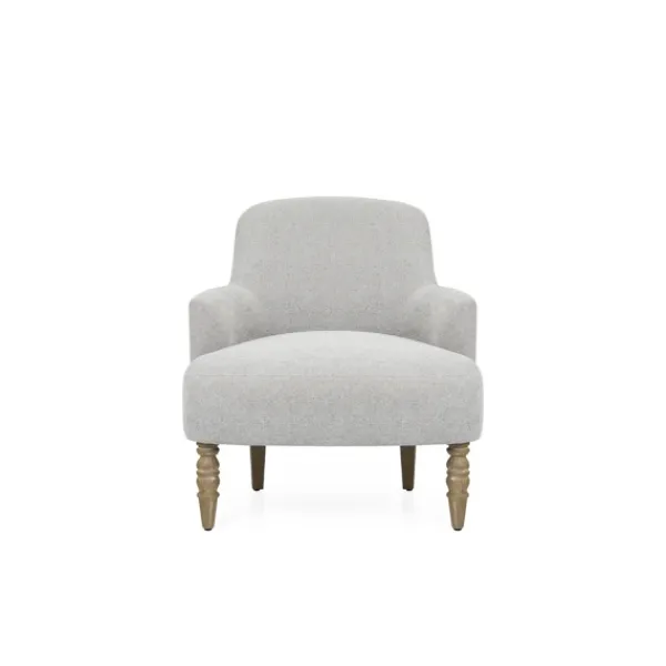 Accent Chairs-Kirkland's Home Martha Stewart Extended Seat Accent Chair Gray
