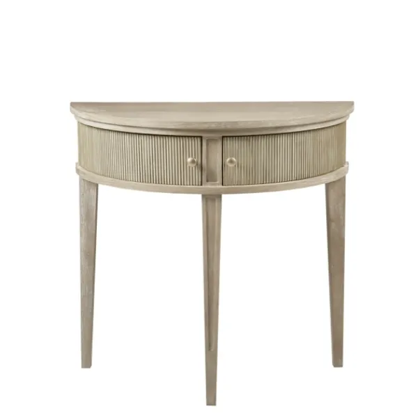 Console Tables-Kirkland's Home Martha Stewart Half Moon Console Table Tan