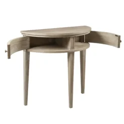 Console Tables-Kirkland's Home Martha Stewart Half Moon Console Table Tan