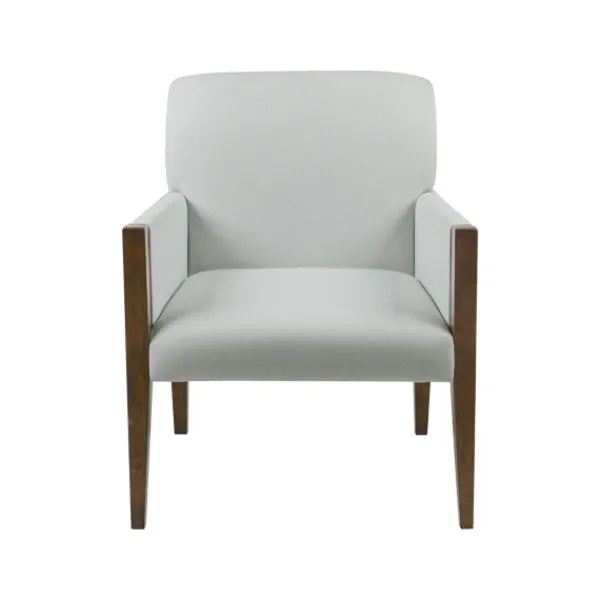 Accent Chairs-Kirkland's Home Martha Stewart Wood Trim Accent Chair Ivory