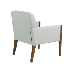 Accent Chairs-Kirkland's Home Martha Stewart Wood Trim Accent Chair Ivory