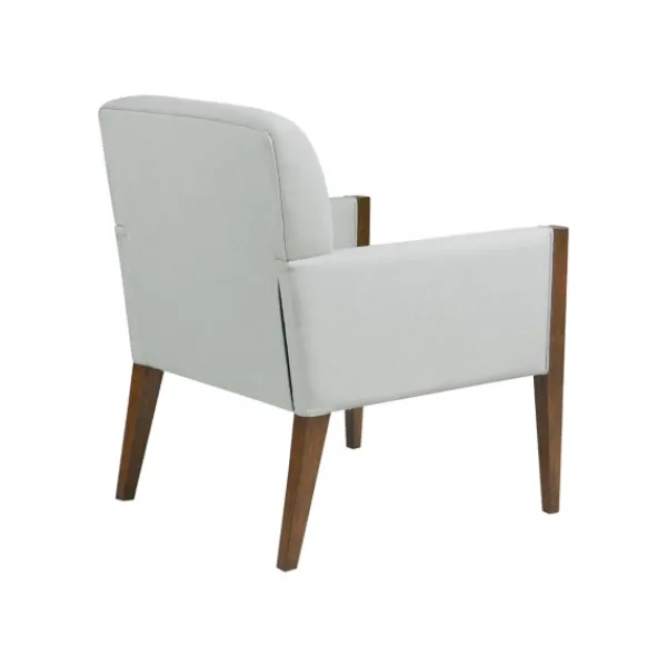 Accent Chairs-Kirkland's Home Martha Stewart Wood Trim Accent Chair Ivory