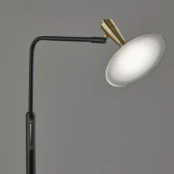 Floor Lamps-Kirkland's Home Matte Black Adjustable Light And Color Floor Lamp Gold