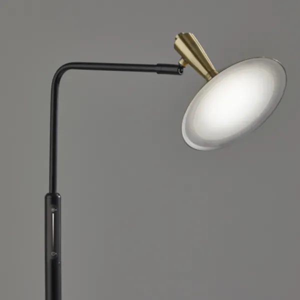 Floor Lamps-Kirkland's Home Matte Black Adjustable Light And Color Floor Lamp Gold