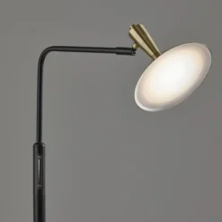 Floor Lamps-Kirkland's Home Matte Black Adjustable Light And Color Floor Lamp Gold
