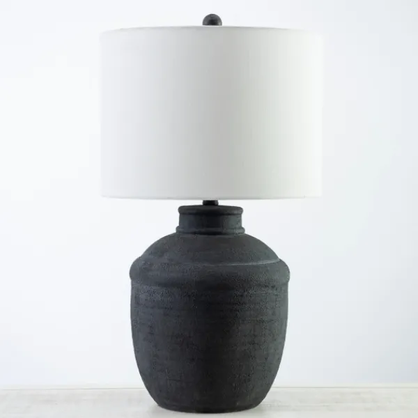 Table Lamps-Kirkland's Home Matte Black Cairo Table Lamp White