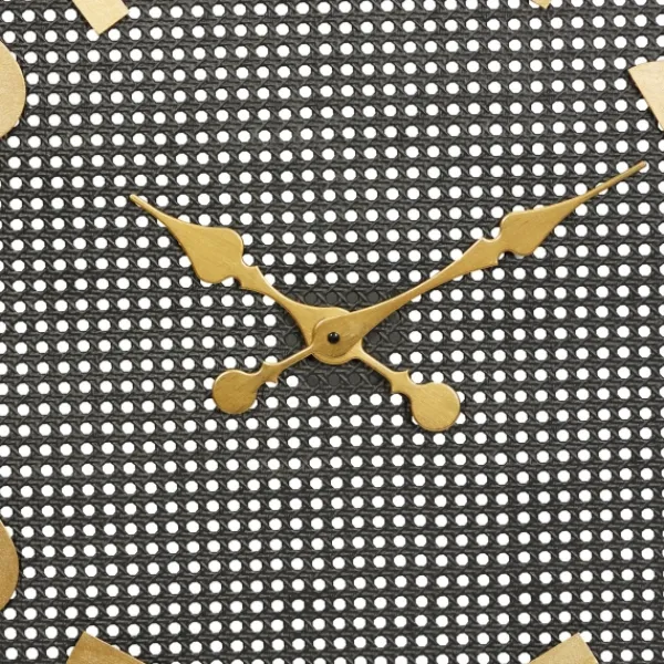 Clocks-Kirkland's Home Matte Black Iron Wall Clock, 32 In.