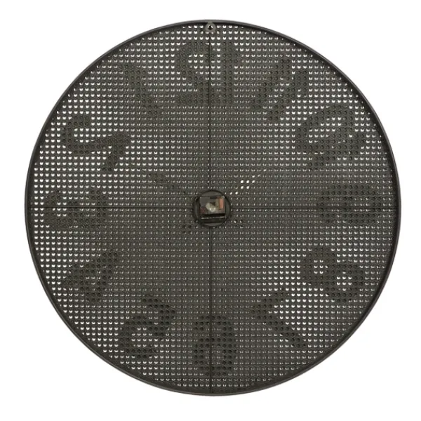 Clocks-Kirkland's Home Matte Black Iron Wall Clock, 32 In.