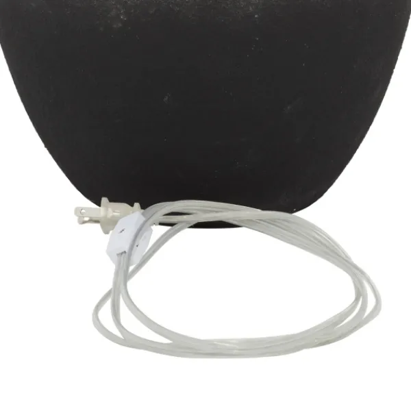 Table Lamps-Kirkland's Home Matte Black Ombre Textured Table Lamp, 23 In. White