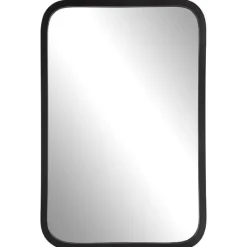 Decorative Mirrors-Kirkland's Home Matte Black Rectangular Wall Mirror
