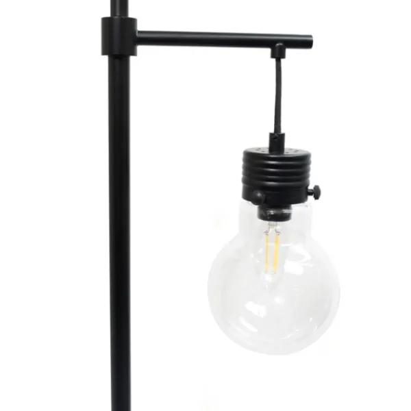 Floor Lamps-Kirkland's Home Matte Black Stephen Floor Lamp Clear