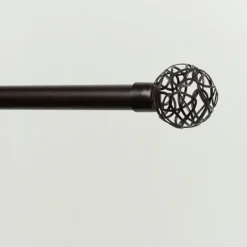Curtain Rods & Hardware-Kirkland's Home Matte Bronze Catherine Curtain Rod, 120 In.