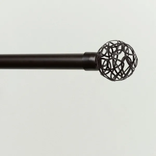 Curtain Rods & Hardware-Kirkland's Home Matte Bronze Catherine Curtain Rod, 120 In.
