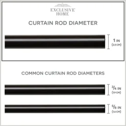 Curtain Rods & Hardware-Kirkland's Home Matte Bronze Catherine Curtain Rod, 120 In.