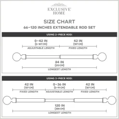 Curtain Rods & Hardware-Kirkland's Home Matte Bronze Eleanor Curtain Rod Set, 120 In.