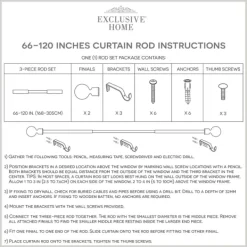 Curtain Rods & Hardware-Kirkland's Home Matte Bronze Eleanor Curtain Rod Set, 120 In.