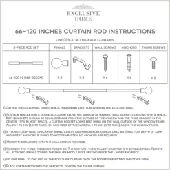 Curtain Rods & Hardware-Kirkland's Home Matte Bronze Modern Twist Curtain Rod, 120 In.