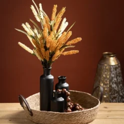 Vases-Kirkland's Home Matte Ceramic Vases, Set Of 3 Black