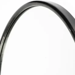 Decorative Mirrors-Kirkland's Home Matte Metal Frame Oval Wall Mirror Black