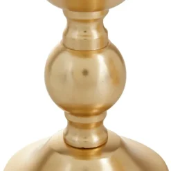 Candle Holders-Kirkland's Home Matte Metal 3-Pc. Pillar Candle Holder Set Gold