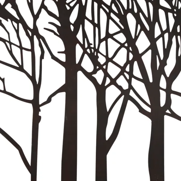 Wall Plaques-Kirkland's Home Matte Metal Tree Frame Wall Plaque Black