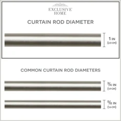 Curtain Rods & Hardware-Kirkland's Home Matte Nickel Rhys Cylinder Curtain Rod, 120 In.