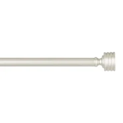 Curtain Rods & Hardware-Kirkland's Home Matte Nickel Stacked Cylinder Curtain Rod, 72 In.