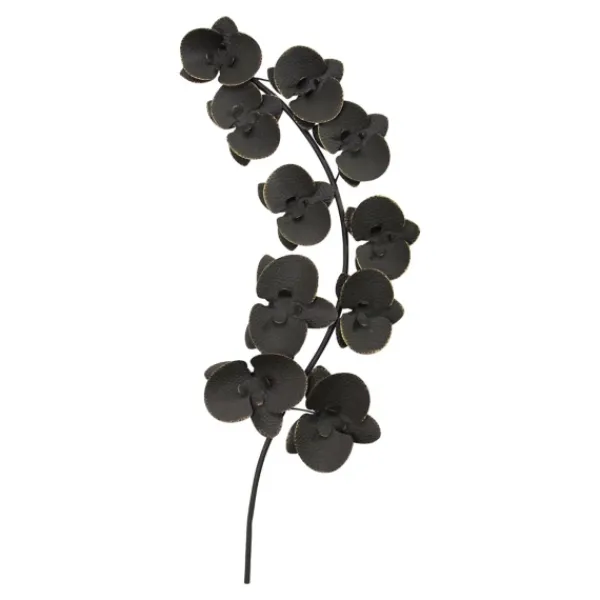 Wall Plaques-Kirkland's Home Matte Orchid Plaque Black