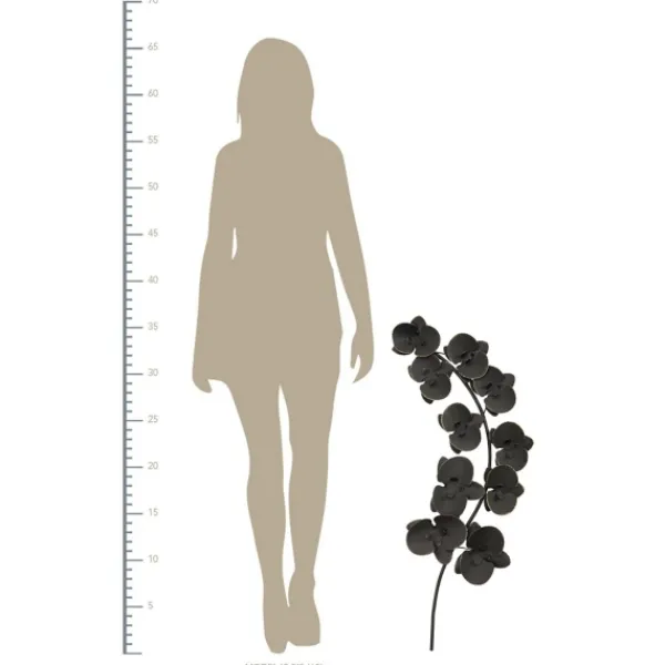 Wall Plaques-Kirkland's Home Matte Orchid Plaque Black